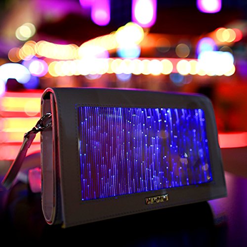 Light Up Evening Purse Crossbody Designer Bag Fiber Optic Light Up Accesories by YOUR MIND YOUR WORLD Brand Light Up Evening Purse Crossbody Designer Bag Fiber Optic Light Up Accesories by YOUR MIND YOUR WORLD Brand