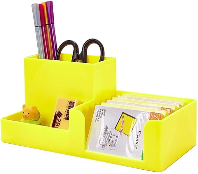 ABS Desk Supplies Organizer Caddy Yellow Home Improvement