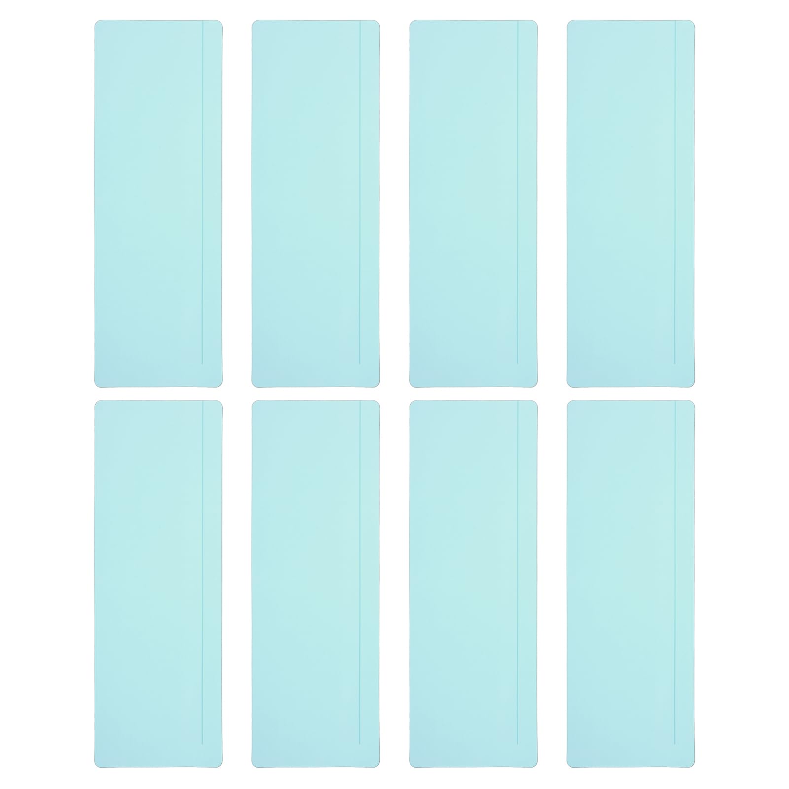 PATIKIL Guided Reading Strips, 8pcs Tracking Highlight Colored Overlay Bookmark Reduce Visual Stress Teacher Teaching Supplies for Classroom, Light Blue