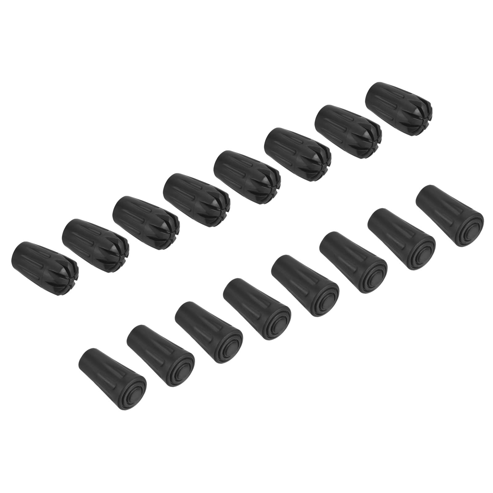 PATIKIL Trekking Pole Tips Accessories Set, 16 Pack Walking Stick Climbing Ski Replacement Caps Ends Tip Protectors for Outdoor Hiking Poles