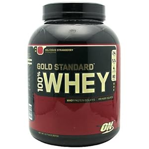 Optimum Nutrition Gold Standard 100% Whey Delicious Strawberry – -5 lbs by Optimum Nutrition