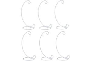 White Ornament Display Stand,Iron Hanging Stand Rack Holder for Hanging Glass Globe Air Plant Terrarium, Witch Ball, Christma