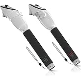 Hibloks 3 in 1 Handle Attachments Fit for Meta Quest 3S/Quest 3 Controller,VR Gorilla Tag Long Arms Grips for Meta Quest 3 Accessories,Beat Saber/Baseball/Golf Club,Enhance More Gaming Experiences
