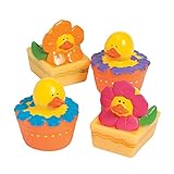12 ct - Spring Flower Rubber Duck Ducky Duckies