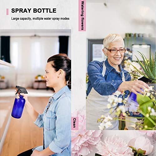 Glass Spray Bottle, Wedama 8 Glass Spray Bottle Set(16/4oz), 24 10 ml Essential Oil Roller Bottles Kits with& Accessories for Aromatherapy Facial Hydration Watering Flowers Hair Care - Thumbnail 2
