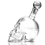 XOCOY Creative Crystal Skull Head Bottle Red Wine Wine Decanter Bottle (1000_ML)