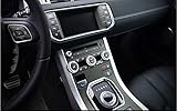 Salusy 4pcs Air Conditioning Knob Button Ring Cover For Range Rover Evoque 2012-2016