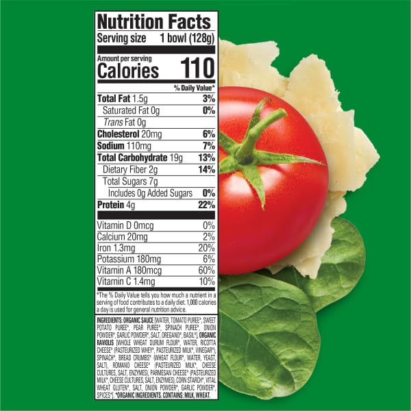 HAPPY TOT ORGANIC RAVIOLI LOVE MY VEGGIES BOWL, 4.5 OZ