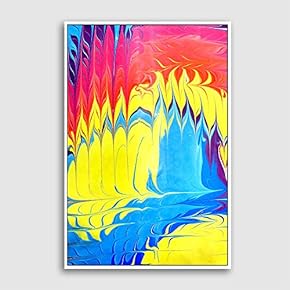Framed Canvas Wall Art for Living Room, Bedroom Watercolor Seperate in Water Canvas Prints for Home Decoration Ready to Hanging - 16x24 inches