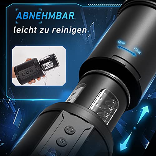 Automatischer Masturbator mit Stoß- und Rotationsfunktion, 3 in 1 Elektrischer Cup-Masturbatoren mit Saugfunktion, Blow Job masturbieren mann, Realistische Oral Masturbatoren, Sexspielzeug für Männer