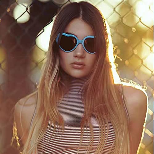 Pibupibu 7/14 Pack Heart Sunglasses Bulk Neon Colors Party Favor