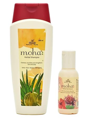 Moha: Herbal Shampoo, 200 ml with Hair Serum, 30ml