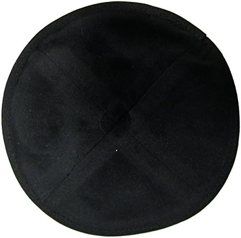 Velvet Klipped Kippahs (medium, black)