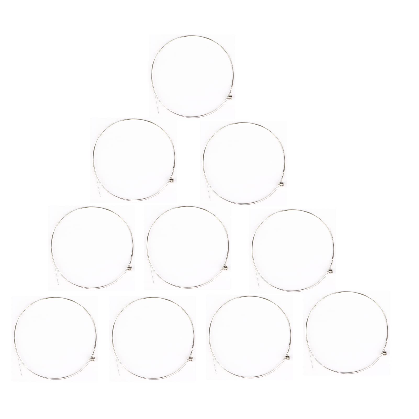 Acoustic Guitar High E Strings, Light Tension, Offers a Bright and Well-Balanced Acoustic Tone, Corrosion-Resistant Rust-Prevent Brass, High E 1st 10 Pack