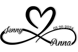 Kotagi Personalized Metal Signs | Custom Wedding Gifts | Rustic Farmhouse Style | 10in Steel Sign with Name & Date | Wall Mou