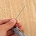 Topus 2 Sets (4pcs) Guitar Bone Bridge Saddle and Nut Made of Real Bone,Include 1 Pc Stainless Steel Grinding Needle File, 1 Pc Pin Puller, 1Pc Grinding Stone, 9 Pcs Sand Paper