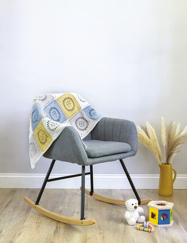 FOSS FLOORS Crochet Peel & Stick Tiles - Taupe Color, Package Of 15