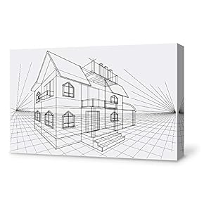 signwin Canvas Wall Art Construction Sketches Canvas Prints...