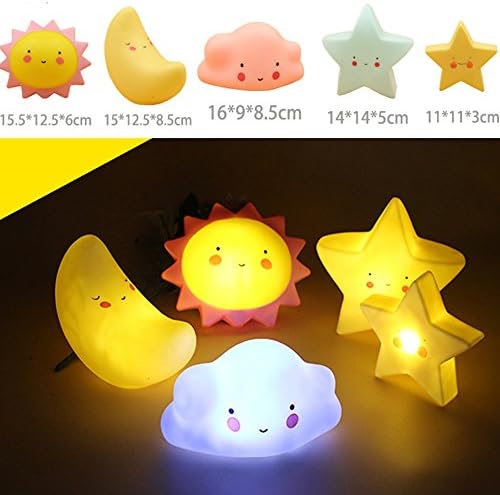 Portable led night light lamp for kids ,Children Night lamp Soft light, Fairytales, Magical, Children Night Lamp, Baby Nursery Lamp Bedroom light (Star Yellow)