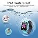 SZBXD Kids Waterproof Smart Watch Phone, LBS/GPS Tracker Touchscreen Smartwatch Games SOS Alarm Clock Camera Smart Watch Christmas Birthday Gifts for School Boy Girls (Blue)