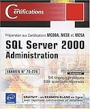 Image de SQL server 2000 administration