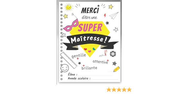 Amazon Com Merci Maitresse Cadeau Carnet De Note Ligne Pour Remercier A Sa Maitresse Institutrice D Ecole Atsem Avec Citation Positive En Fin D Annee Scolaire Noel Leurs Faire Plaisir French Edition