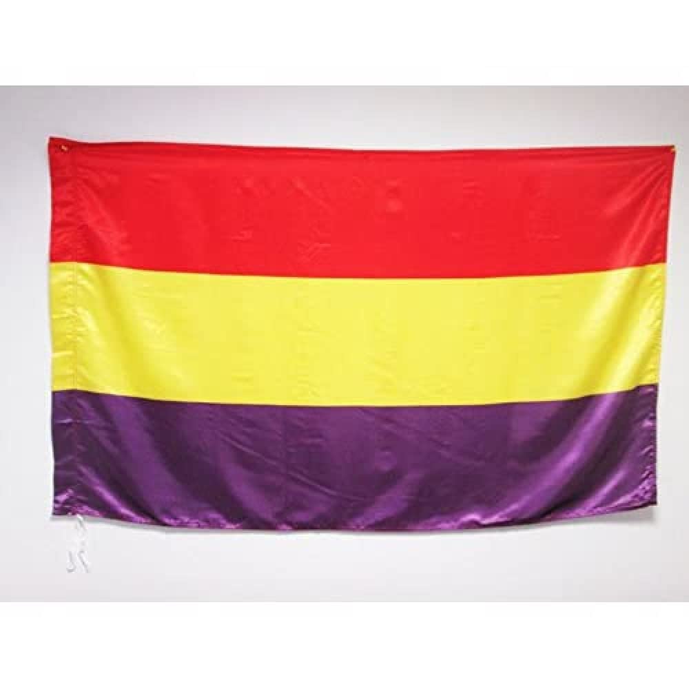 AZ FLAG - Second Spanish Republic Flag - 3x5 Ft - Satin Spain Republican Banner with Sleeve - Fade Resistant - Bright Colors - 3' x 5' Feet - 150x90 Cm