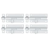 JQK 4 Inch Barrel Bolt Latch, 304 Stainless Steel