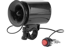 DEWIN E-Bike Horn - Loud Electronic 6-Sound Horn for 22mm Handlebar