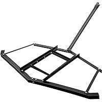 NUCHOICE 74" Driveway Grader Drag Harrow with 2 Adjustable Bars Heavy Duty Steel Landscape Leveling for ATVs, UTVs, Lawn Trac