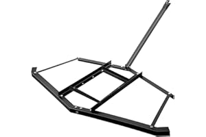 NUCHOICE 74" Driveway Grader Drag Harrow with 2 Adjustable Bars Heavy Duty Steel Landscape Leveling for ATVs, UTVs, Lawn Trac