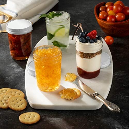 Amazon.com: Tarros de cristal con boca completa, 8 onzas ...