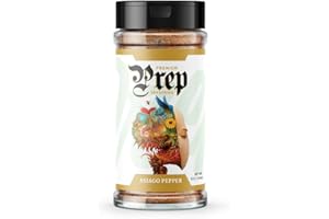 Underground Bio Labs | Prep By Jefe Premium Seasoning | Low Sugar/Sodium | MSG/Gluten Free | 7 Mouthwatering Flavors (5oz) (Asiago Pepper)