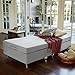 ZINUS Memory Foam Resort Folding Guest Bed with Wheels, Standard Twin