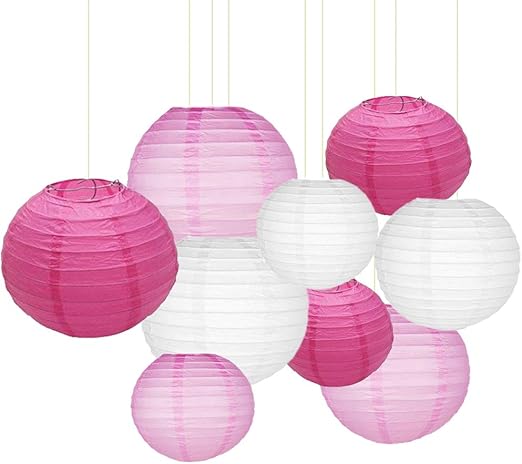 Sonnis Paper Lanterns 12 10 8 Round Lanterns Chinese Japanese