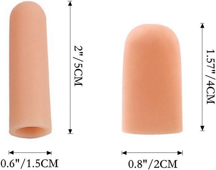 Kiwochy 12PCS Silicone Finger Protectors Silicone Thumb Sleeves Waterproof Finger Sleeves for