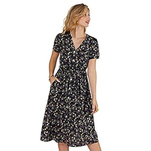 YUMI Ditsy Floral Tiered Tunic dames Casual jurk