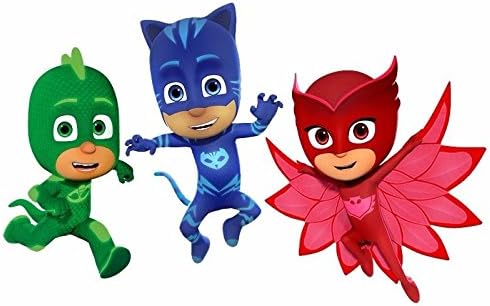 CAKEUSA PJ MASKS Party Birthday 1/2 Size Frosting Sheet Cake Topper Edible Image