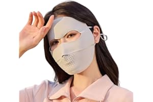 eaonitu Breathable UV Face Cover UPF 50+ Women Summer Face Covering Eye Protection Sunscreen Mask Sports Face Cover