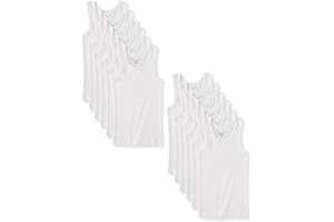 Cyndeelee Girls Cotton Undershirt Tank Top, Multi Pack (Size 2T-14)