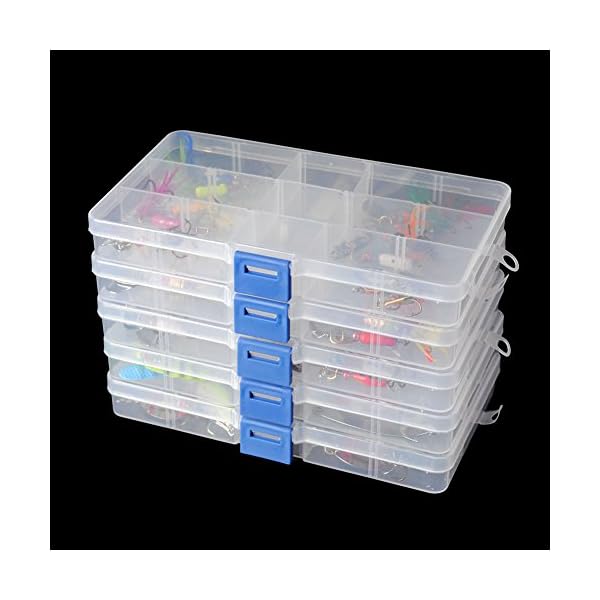 DrFish-Assortted-5-Lure-Boxes-Loaded-60-Bass-Fishing-Baits-Spinners-Rooster-Tail-Trout-Spoons-Soft-Plastic-Shads-Crankbaits-Minnow-Popper-Lures-Variety-Kit