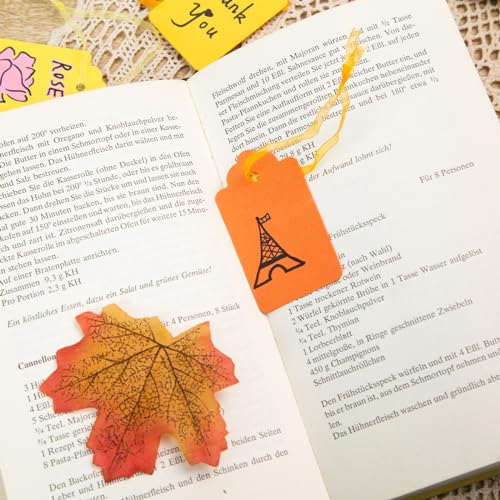 HAKACC 200PCS Colourful Gift Tags with String, Small Paper Tags Decorative Hanging Labels 10 Assorted Colours for Gift Box Wedding Name Tags