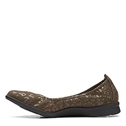 Clarks Women's Jenette Ease Ballet Flat, Olive