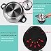 1.8L LIVEN Electric Hot Pot with Separated 304 Stainless Steel Pot Body and Adjustable Power for Shabu Shabu, Cooking Noodles, Boiling Water Small Electric Cooker 1000W 120V DHG-180F