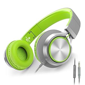 AILIHEN-C8-Foldable-Headphones-with-Microphone-and-Volume-Control-Lightweight-Stereo-Headsets-for-iPad-35mm-Android-Cellphones-Smartphones-Laptop-Computer-Mp3-GreyGreen Ailihen C8 Foldable Headphones with Microphone and Volume Control Lightweight Stereo Headsets for iPad 3.5mm Android…