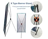 TheDisplayDeal X type Stand for Grommeted Banner Any Sizes up to 32X71 (32X71new)