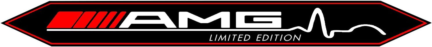 AMG Limited Edition Special 3D Emblem Badge Doming – Black/Red Chrome