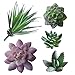 5 PCS Artificial Succulent Plants Unpotted in Flocked Fake Realistic Succulents for Home Gardern Diy Decoration