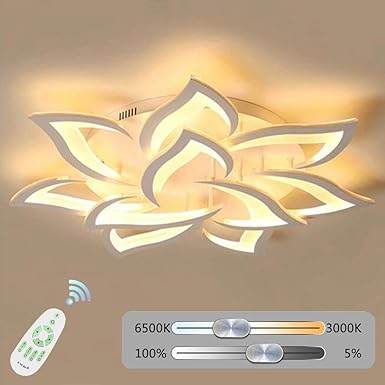 Dimmbare LED-Deckenleuchte Wohnzimmerlampe mit Fernbedienung