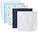 Rene Rofe Baby Baby-Boys Newborn Dinosaur 5 Pack Receiving Blanket Set, White, Newborn